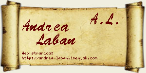 Andrea Laban vizit kartica